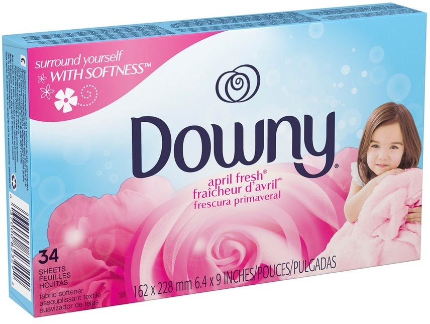 Downy Sheet April Fresh 34 Count 12 Per Case