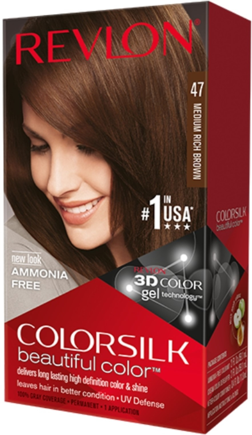 Revlon Color Silk - #47 Medium Rich Brown