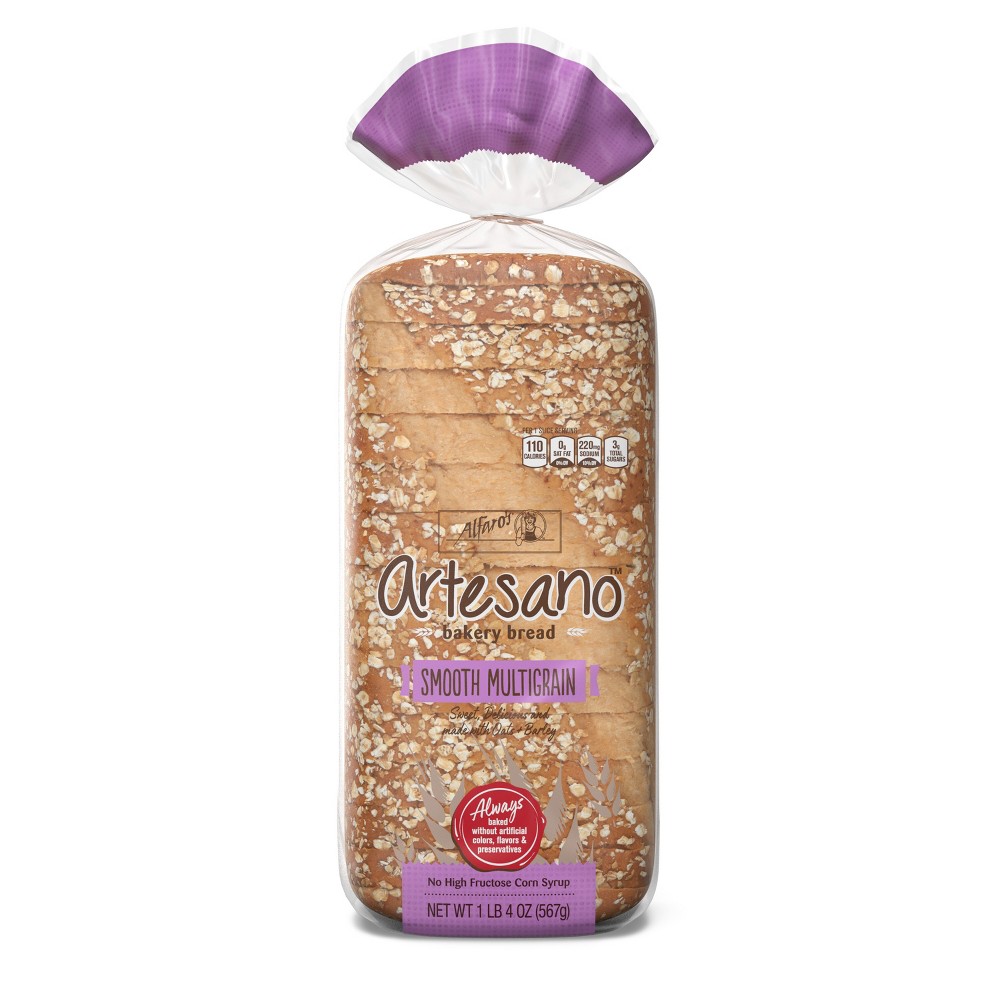Photo of Alfaro's Artesano Bakery Bread, Smooth Multigrain 20 Oz