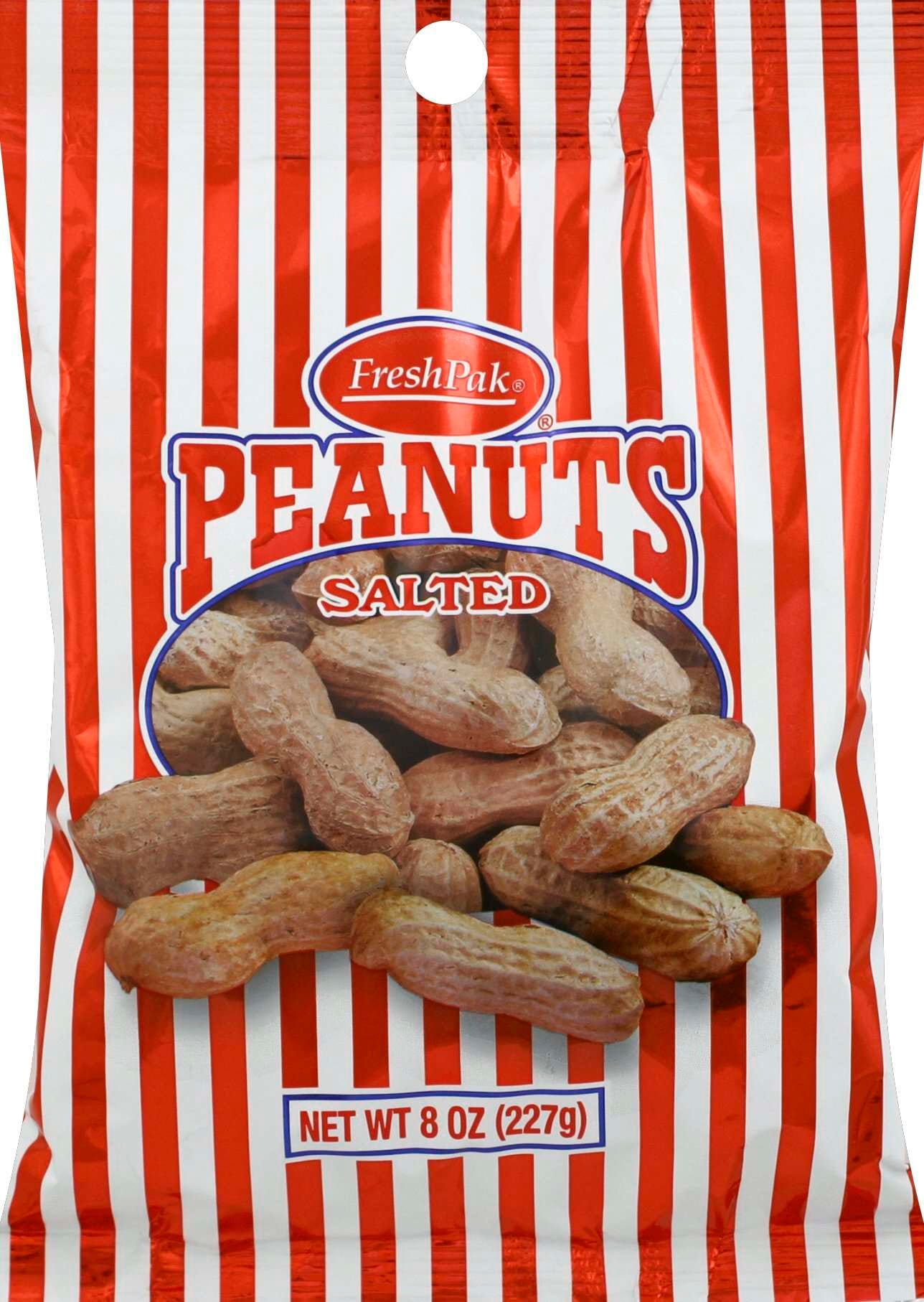FreshPak Salted Peanuts With Shell, 8 Ounce — 16 Per Case