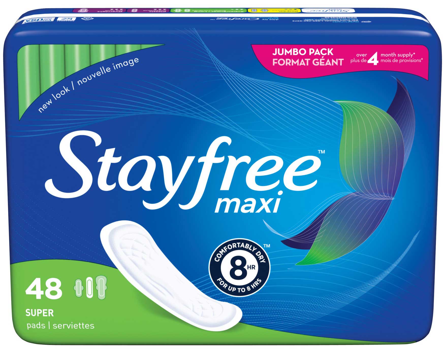 Stayfree Maxi Pads Overnight With Wings