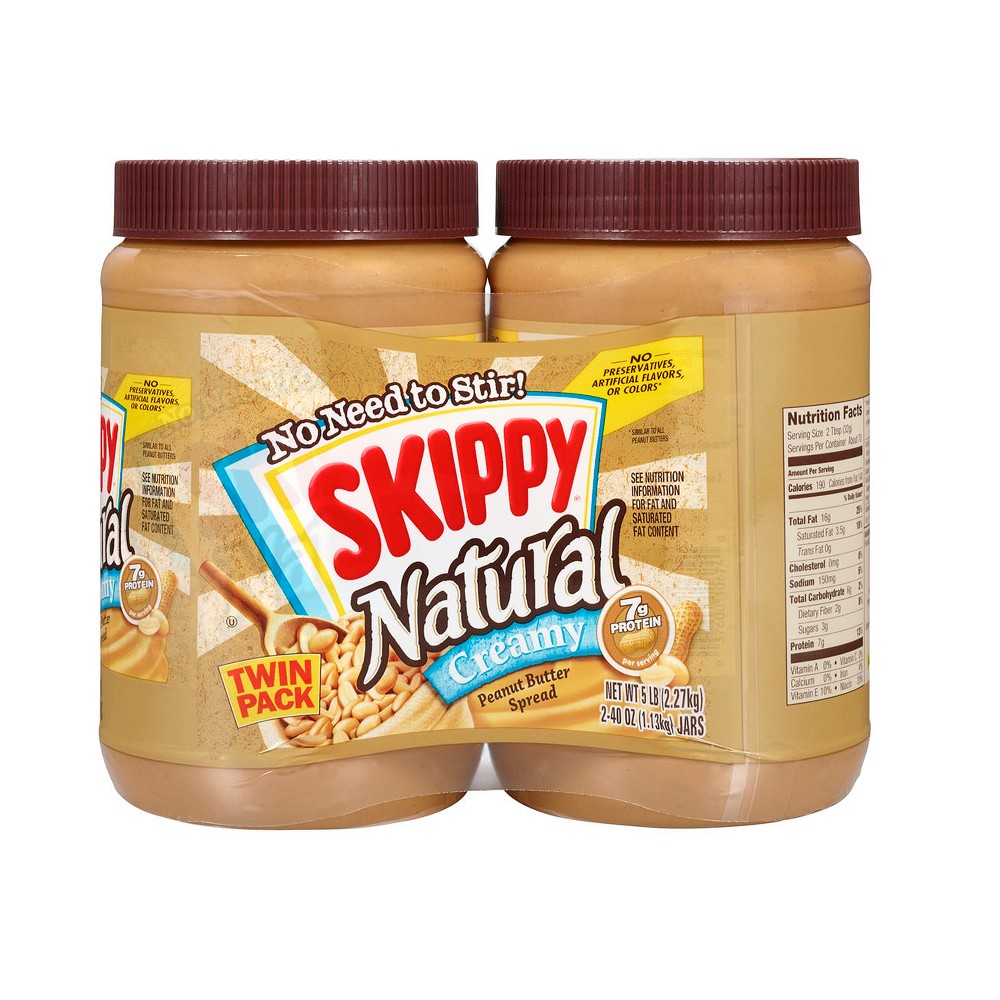 Creamy Natural Peanut Butter Spread, Creamy
