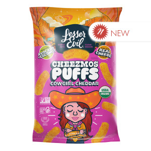 Lesser Evil Cheezmospuffs Cowgirlcheddar - 6.5oz