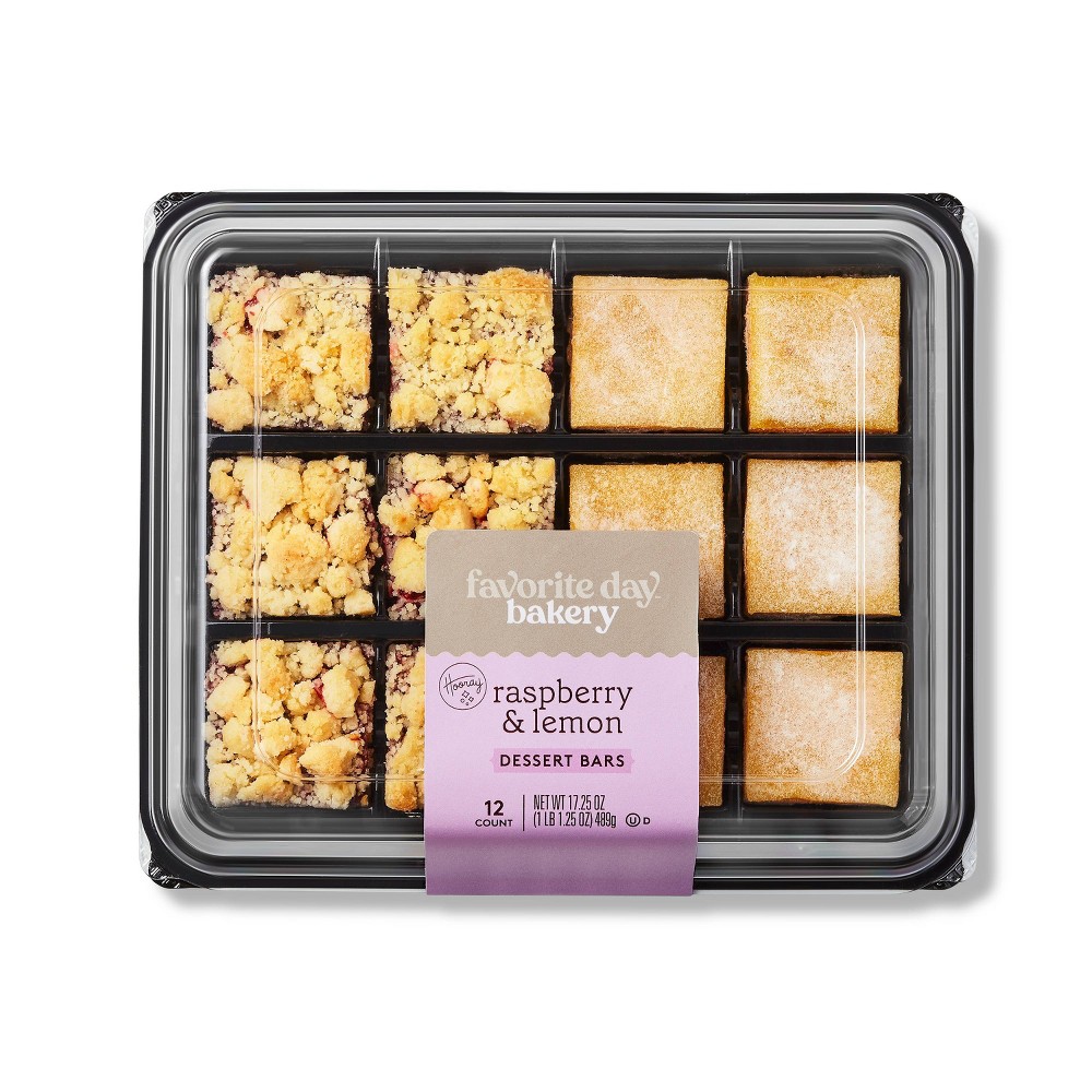Raspberry & Lemon Dessert Bars, Raspberry & Lemon