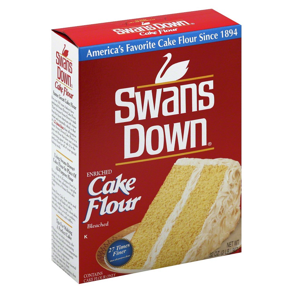 Photo of Swans Down Enriched Bleached Cake Flour 32 Oz. Box