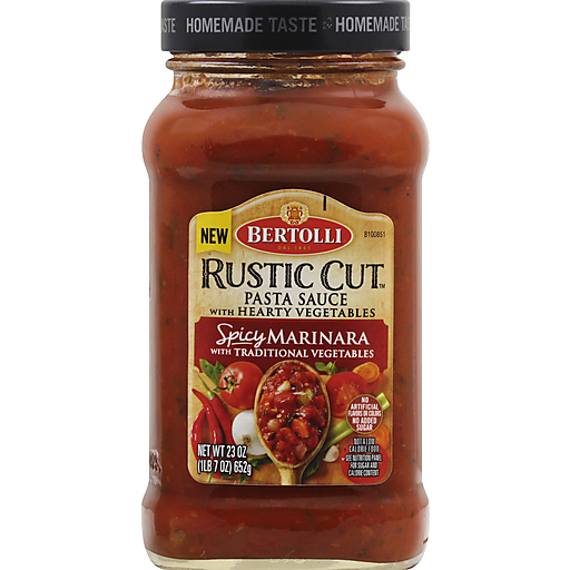 Spicy Marinara Rustic Cut Pasta Sauce with Hearty Vegetables, Spicy Marinara