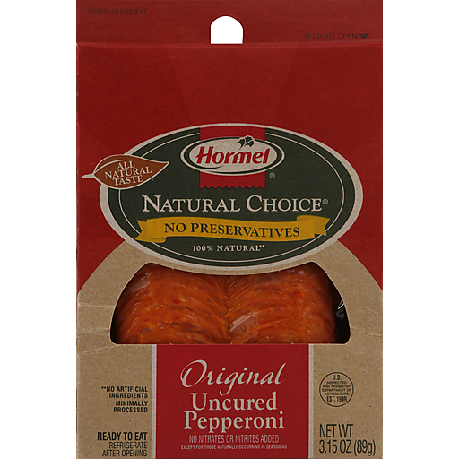 Hormel, Natural Choice, Original Uncured Pepperoni