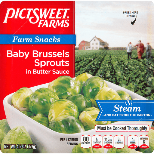 Baby Brussels Sprouts in Butter Sauce Farm Snacks, Butter Sauce