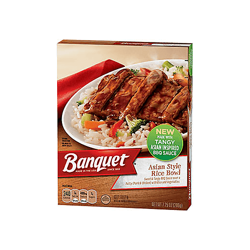 Banquet Basic Asian Style Rice Bowl, 7.25 Oz