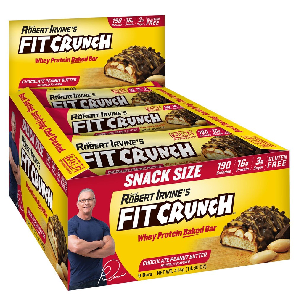 Photo of Fit Crunch Whey Protein Bar, Chocolate Peanut Butter