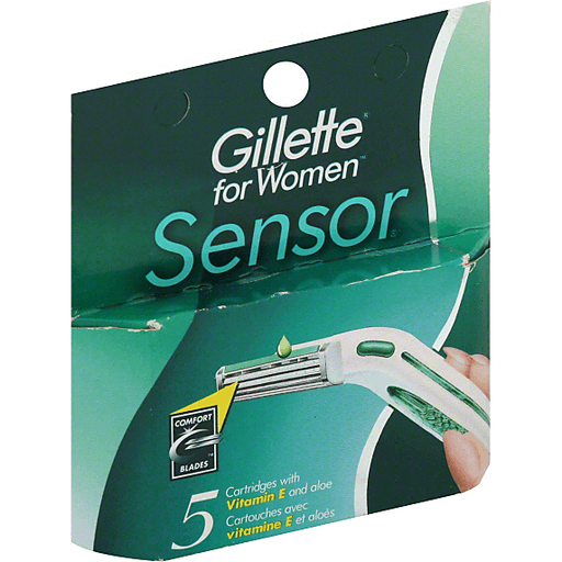Gillette Sensor Cartridges With Vitamin E And Aloe