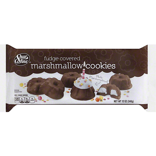 Fudge Covered Marshmallow Cookies