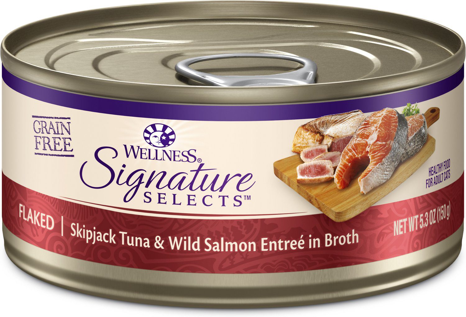 Wellness Signature Selects Flaked Tuna Salmon Cat Food 5.3oz