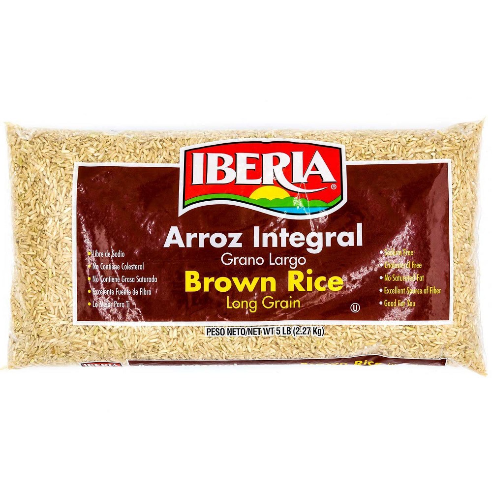 Photo of Iberia Brown Rice, Long Grain 5 Lb