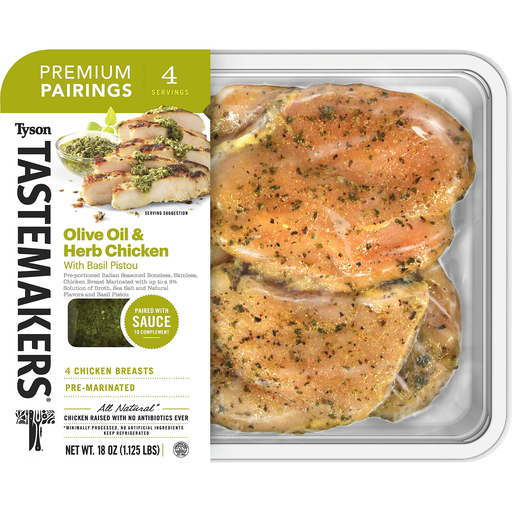 Olive Oil & Herb Chicken Premium Pairings with Basil Pistou, Olive Oil & Herb with Basil Pistou