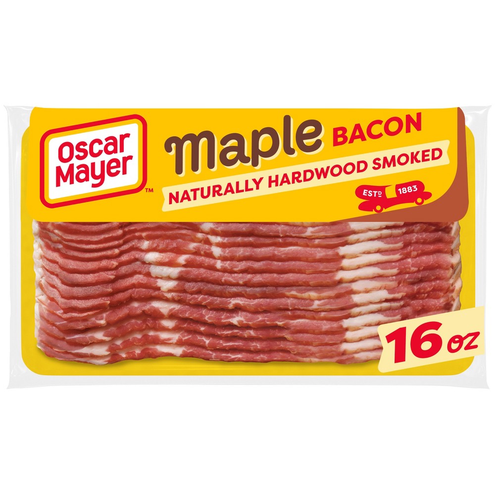 Maple Naturally Hardwood Smoked Bacon, Maple, Hardwood Smoked