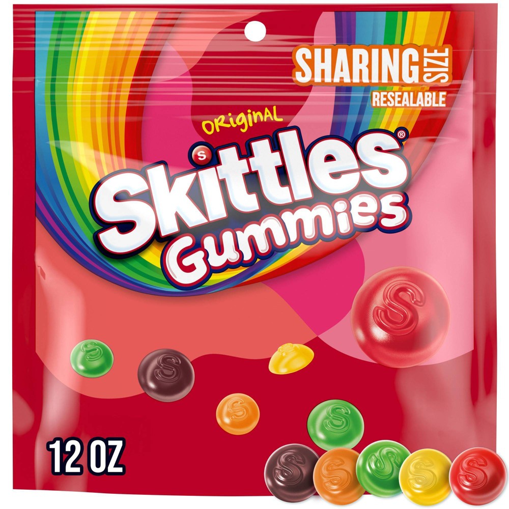 Skittles Gummies Original Gummy Candy Sharing Size - 12 Oz Bag