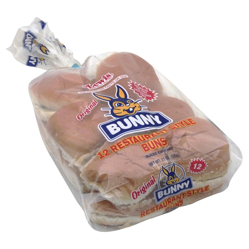 Photo of Bunny Restaurant Style Buns - 21oz/12ct