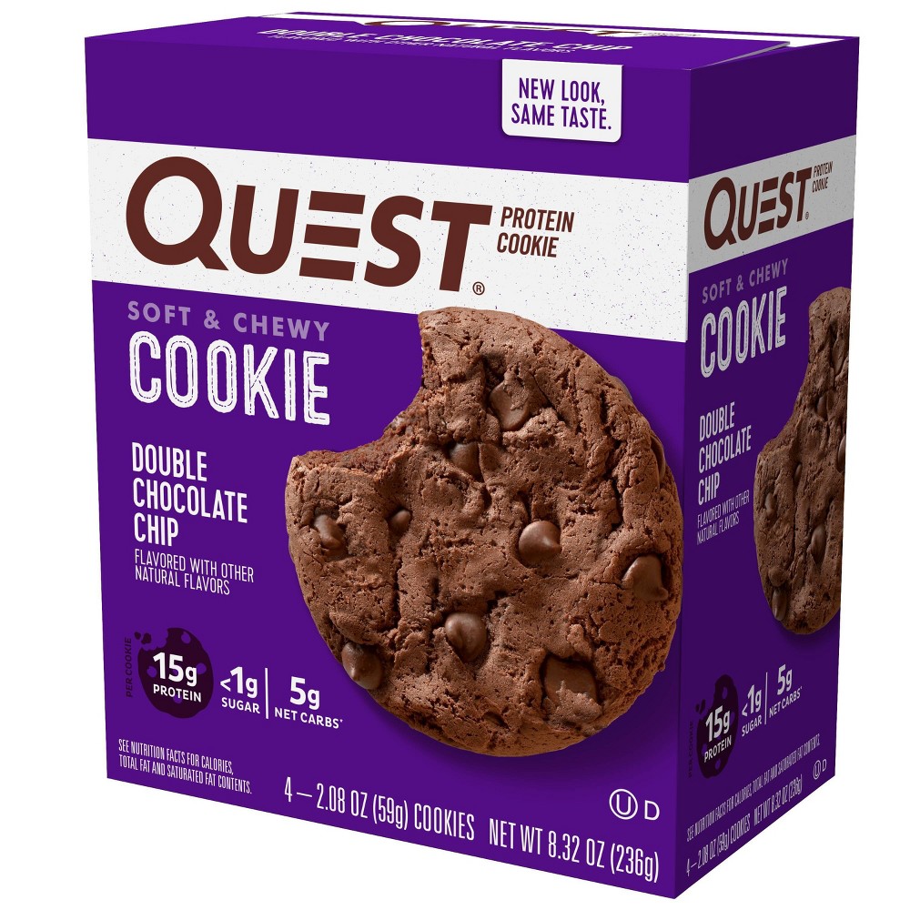 Photo of Quest Nutrition Protein Cookie - Double Chocolate Chip - 4ct