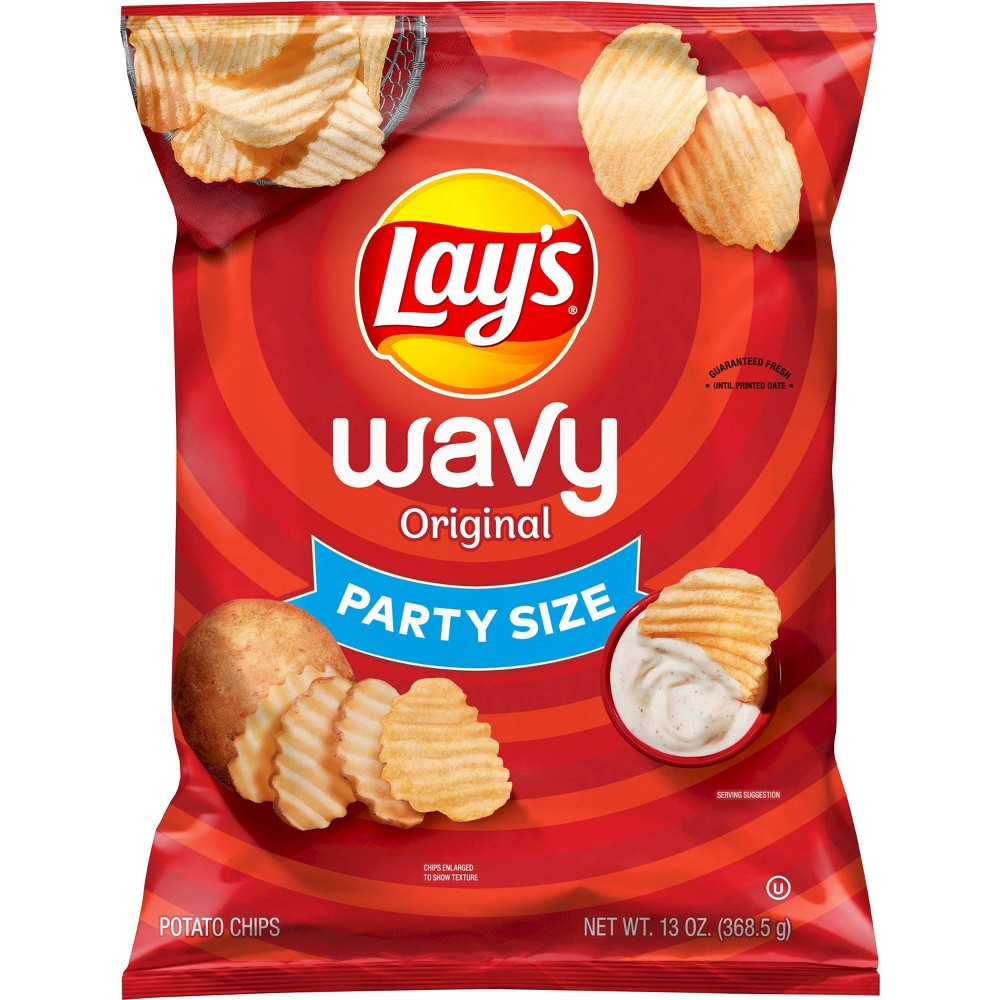 Photo of Lay's Wavy Original Party Size Potato Chips - 13oz