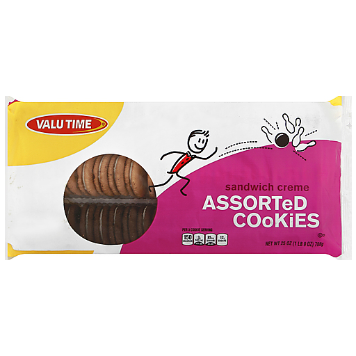 Valu Time, Assorted Cookies, Sandwich Creme