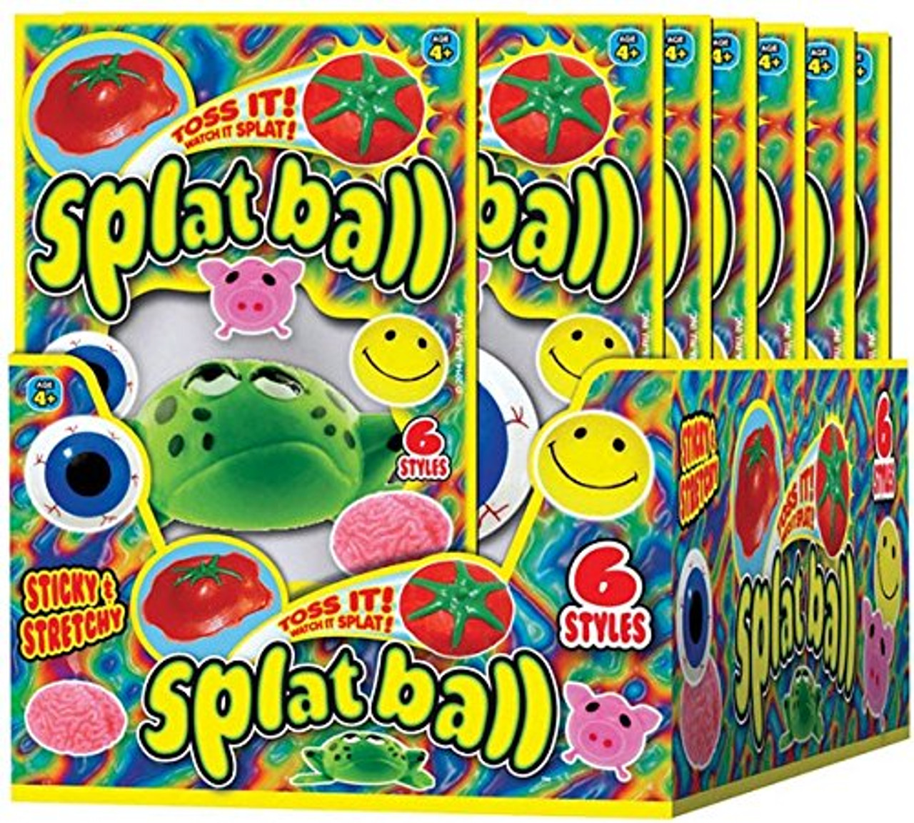 Red Splat Ball Ja-Ru Splat Ball Polymer Assorted 1 Pc — GTIN-14 0075656053038 — Go-UPC
