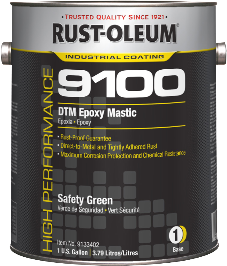 Rust-oleum 9100 Epoxy Mastic Coating Safety Grn
