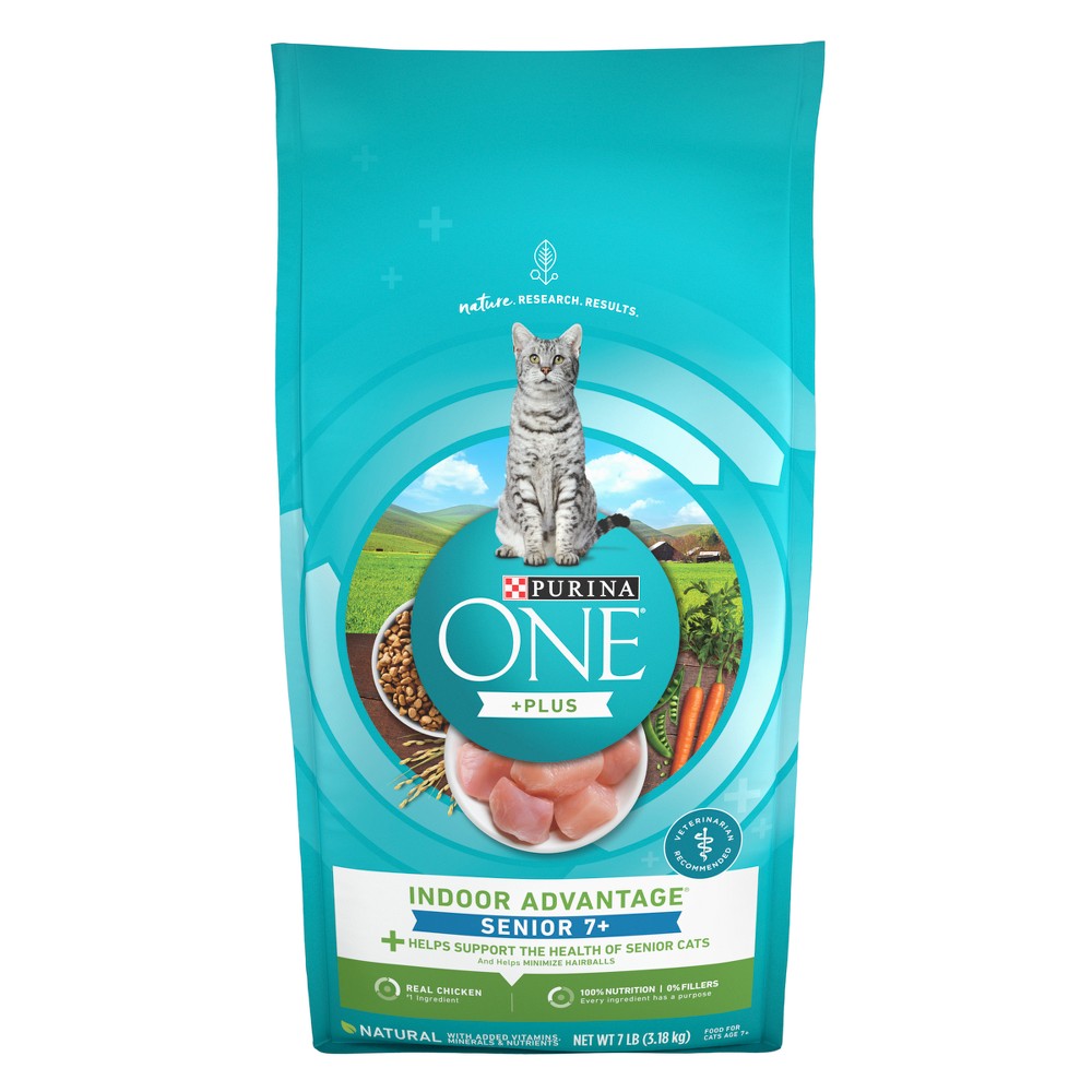 ONE Purina Vibrant Maturity Premium Senior Chicken Flavor Dry Cat Food - 7lbs