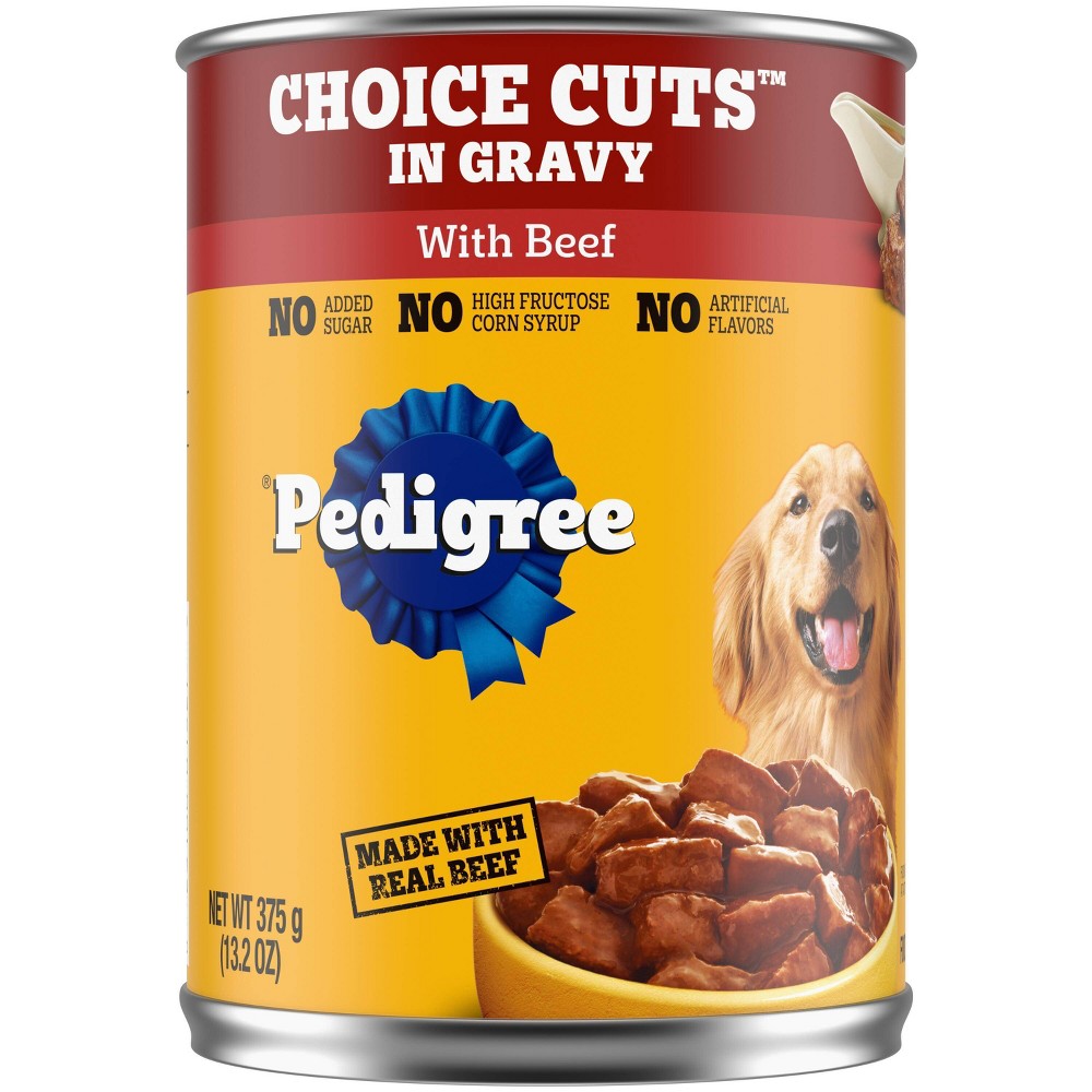 Pedigree Food For Dogs, With Beef, Choice Cuts In Gravy