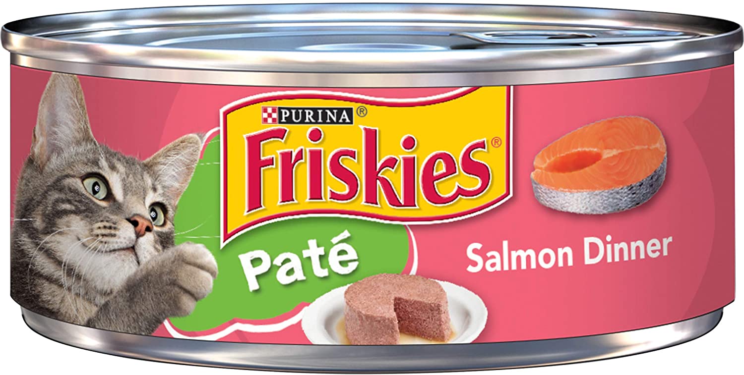 Friskies Classic Pate Salmon Dinner Wet Cat Food 156g