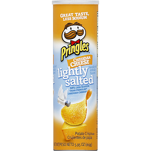 Pringles Crisps Lightly Salted Cheddar Cheese 5.95Oz
