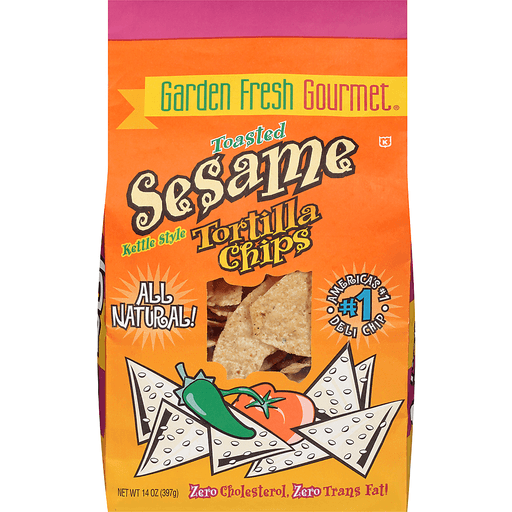 Toasted Sesame Kettle Style Tortilla Chips, Toasted Sesame