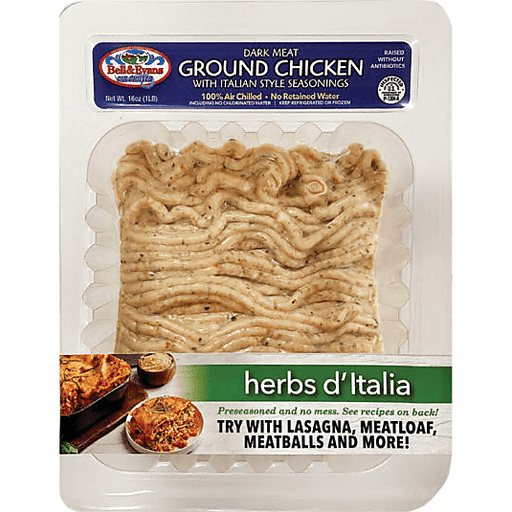Herbs D'Italia Dark Meat Ground Chicken with Italian Style Seasonings, Herbs D'Italia