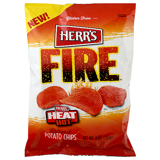 Heat Hot Ridged Potato Chips