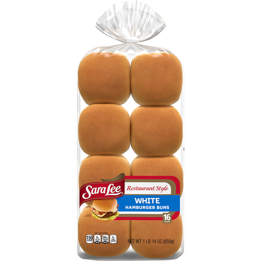 White Hamburger Buns