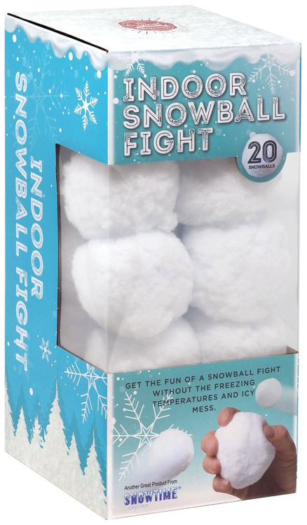 Snowtime Anytime! Indoor Snowball Fight [20 Snowballs] — UPC ...