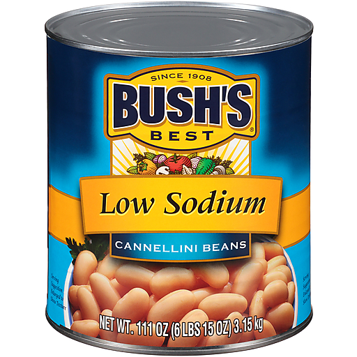 Bush'S Low Sodium Cannellini Beans 111 Oz