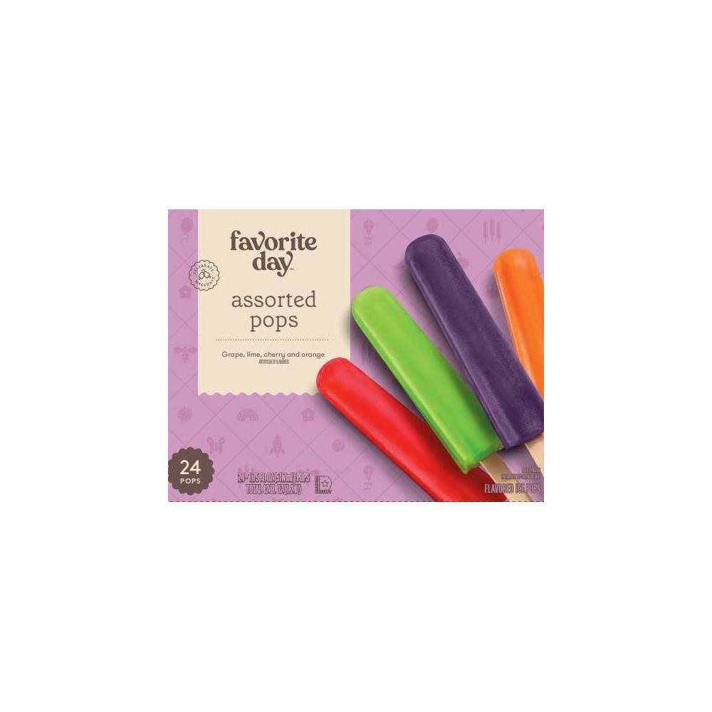 Assorted Pops, Grape, Lime, Cherry, Orange
