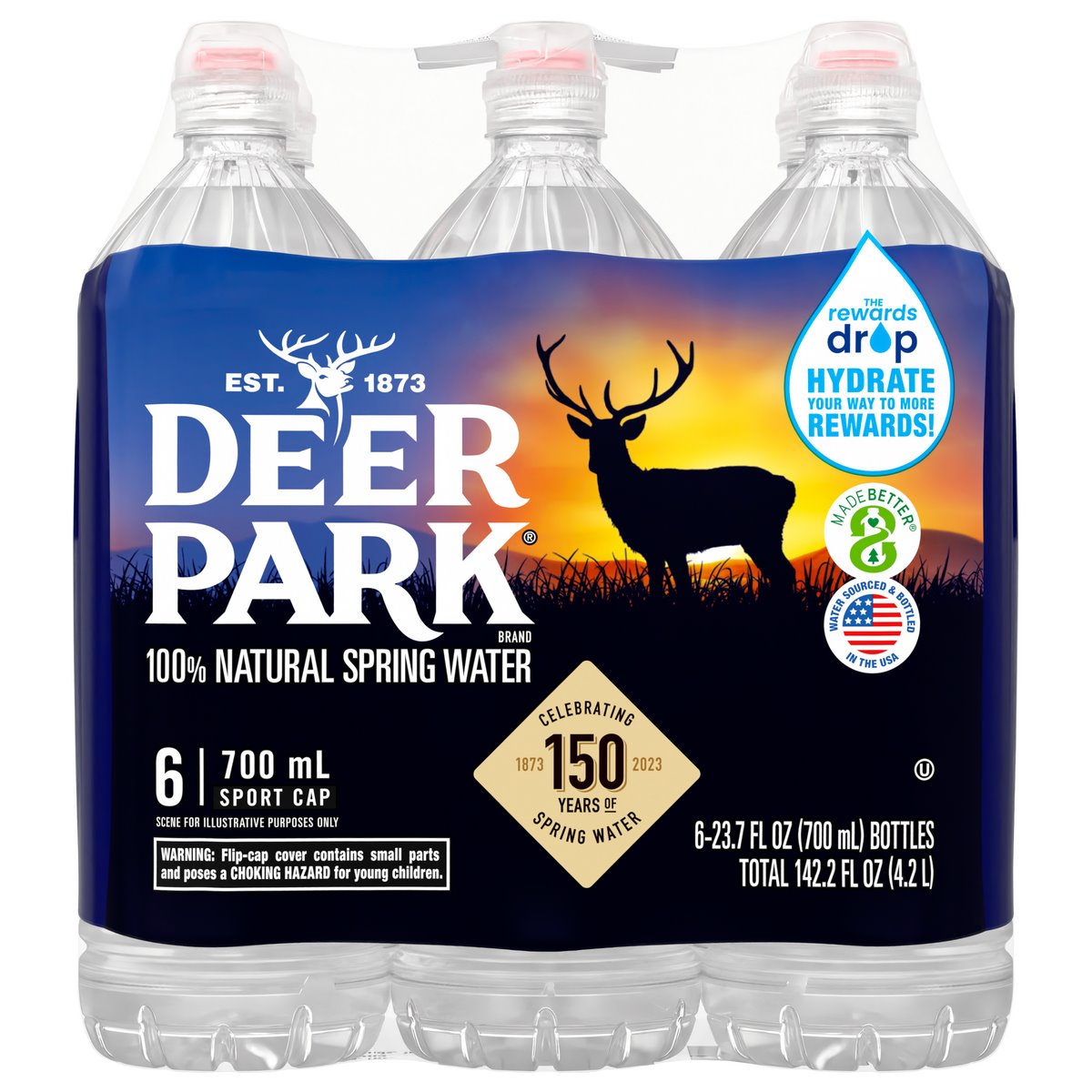 Photo of Deer Park 100% Natural Spring Water 6-23.7 Fl. Oz. Bottles