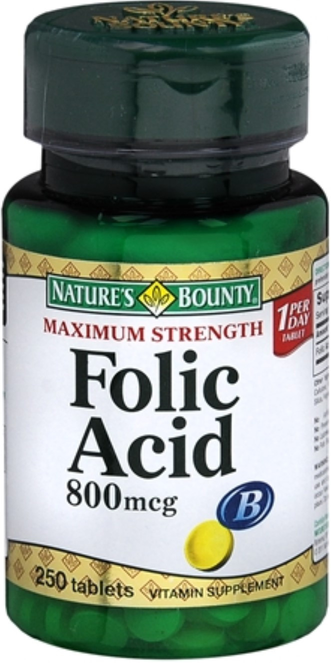 Natures Bounty - Folic Acid - 250 Tablets