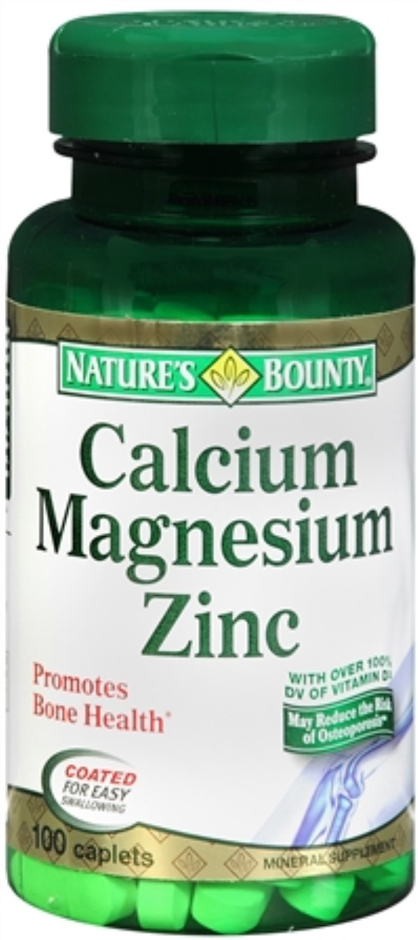 Natures Bounty - Calcium Magnesium Zinc - 100 Tablets