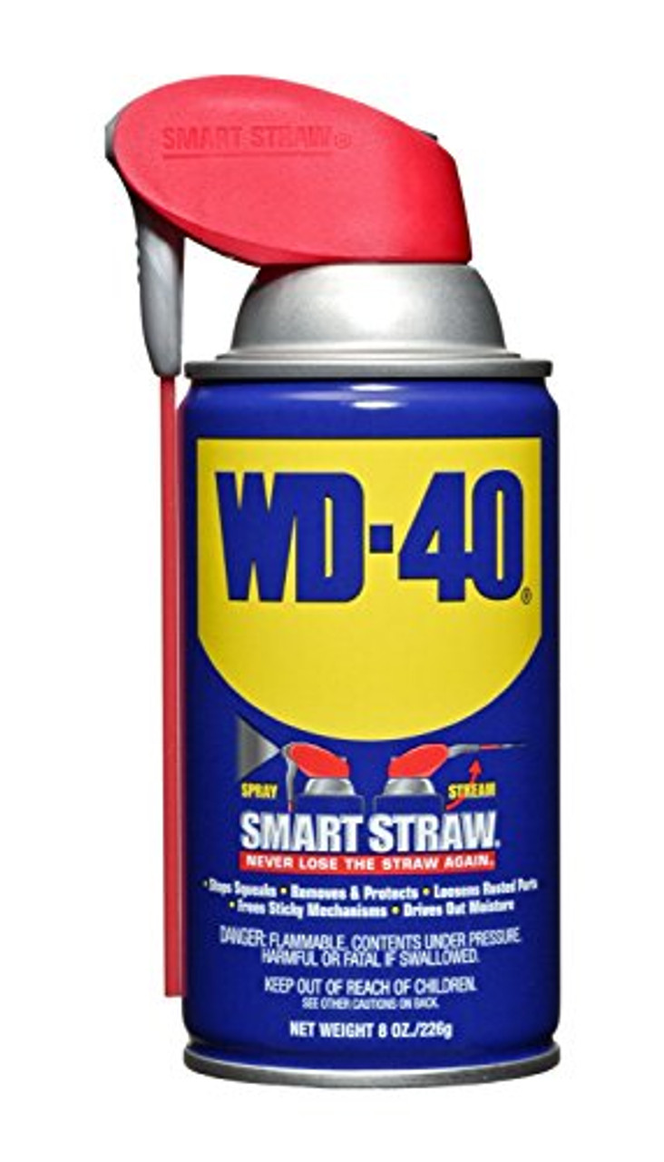 WD-40 8 Oz. Multi-Use Product Spray With Smart Straw, Proven Lubricant Formula – 11005
