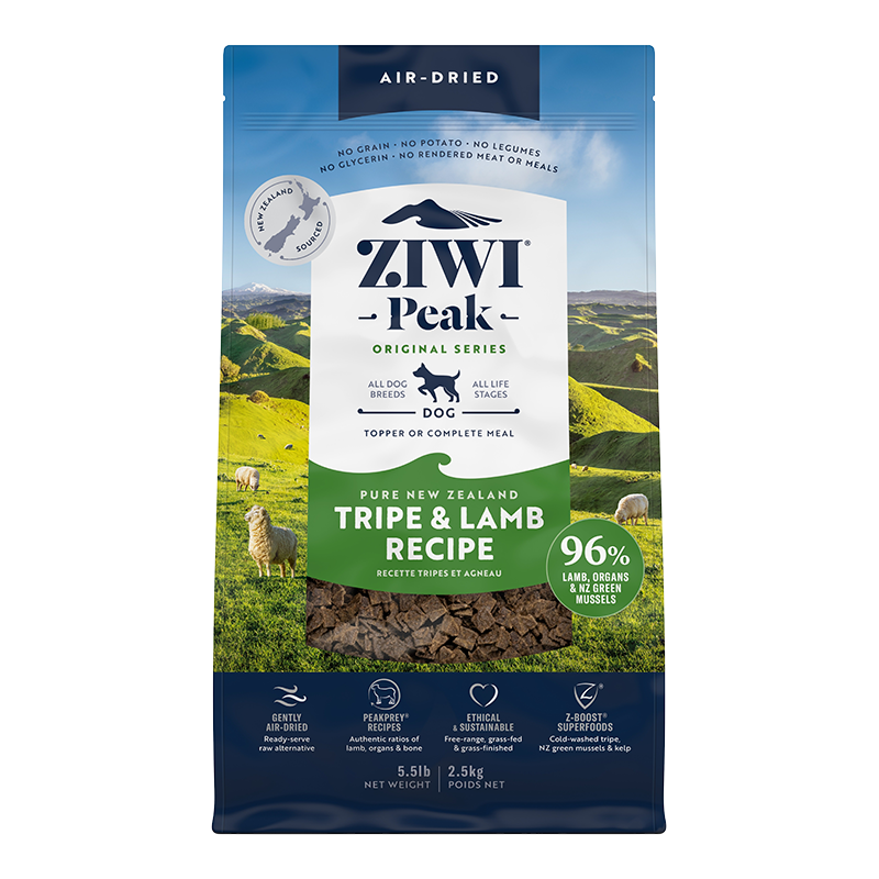 Ziwi Peak Air Dried Tripe & Lamb Dog Food 2.5kg -[Pre-Order]