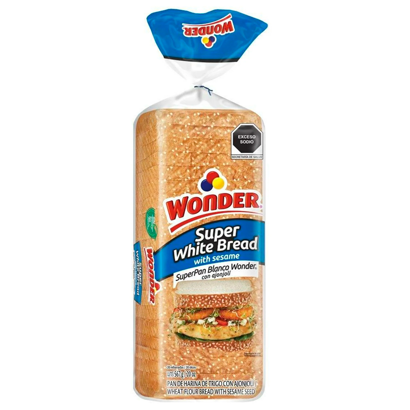 Photo of Wonder Super Pan Blanco Con Ajonjoli Bimbo 567gr