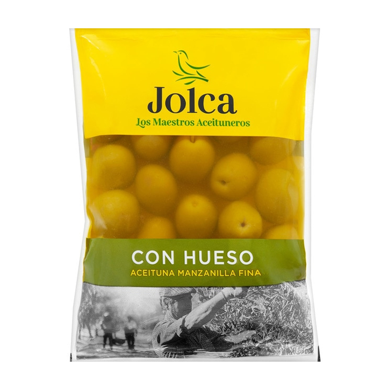 ACEITUNAS MANZ.C/H JOLCA BOLSA 195 GR