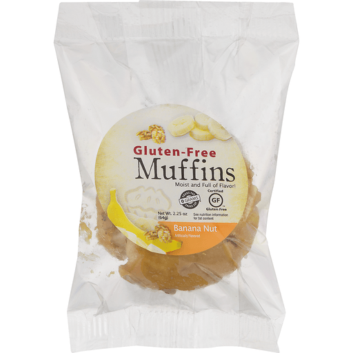 Dawn Foods, Gluten Free Muffins, Banana Nut, Banana Nut
