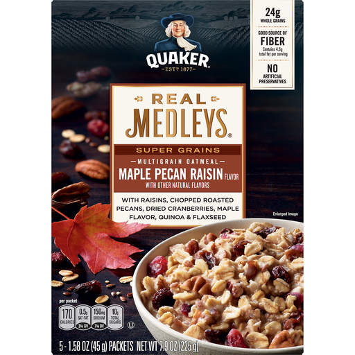 Maple Pecan Raisin Super Grains Multigrain Oatmeal with Raisins