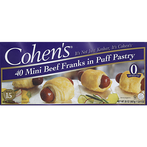 Cohen'S, Mini Beef Franks in Puff Pastry
