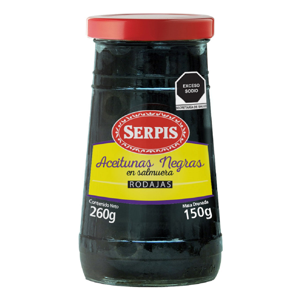 ACEITUNAS RODAJAS NEGRAS SERPIS 260 GR