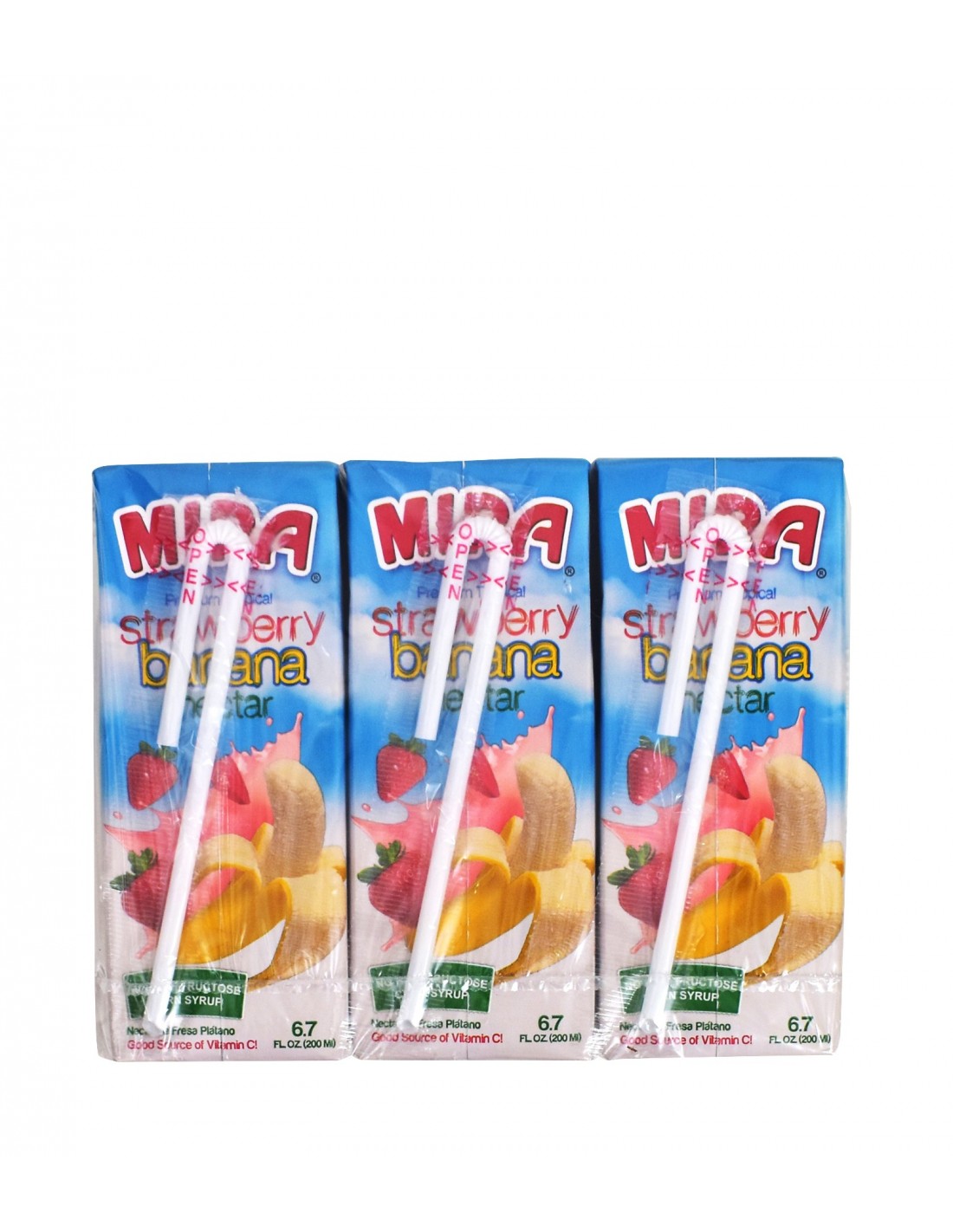 Premium Tropical Strawberry Banana Nectar, Strawberry; Banana